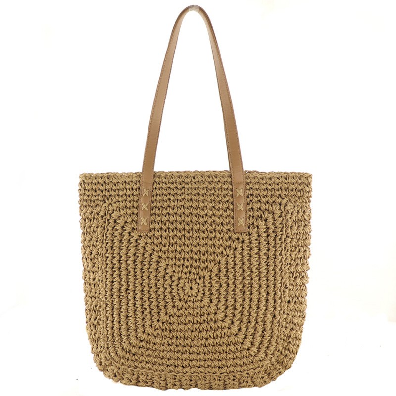 summer woven women bag large capacity straw woman shopper beach handmade handbags high design for women fashion female shoulder bag