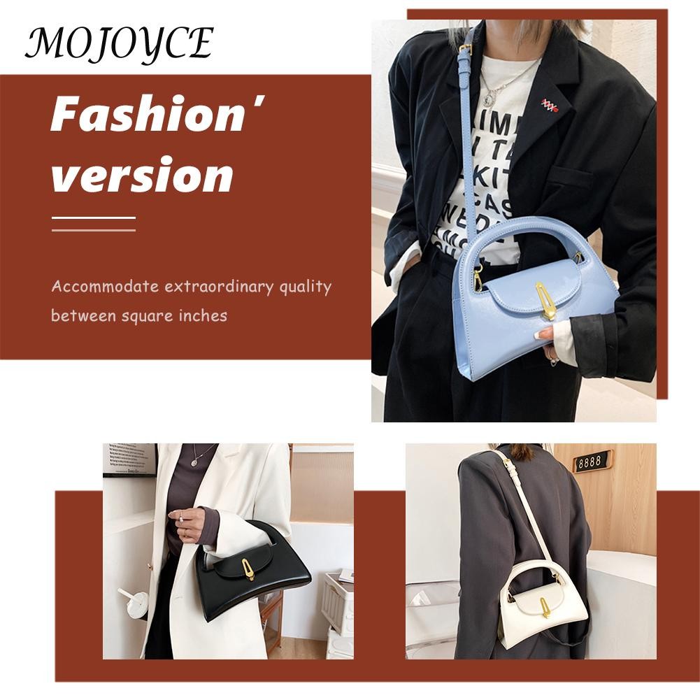 PU Leather Solid Color Flap Messenger Bag Design Lady Casual Flap Crossbody Bag For Women Christmas Gifts