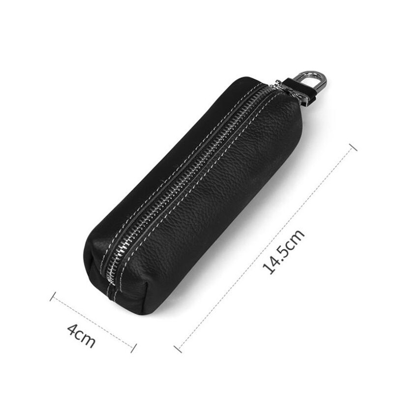 Car Keys Holder Genuine Leather Coin Purse for Men Key Wallets Women Housekeeper Plus Designer Keys Case with Keyschain