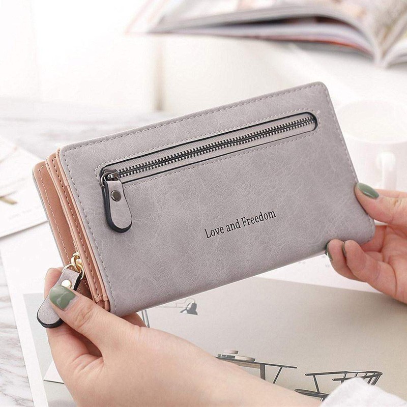 Fashion Women Wallets Card Holder Fashion Lady Purses Money Bags Coin Purse Woman Clutch Long Zipper Purse Burse Bags