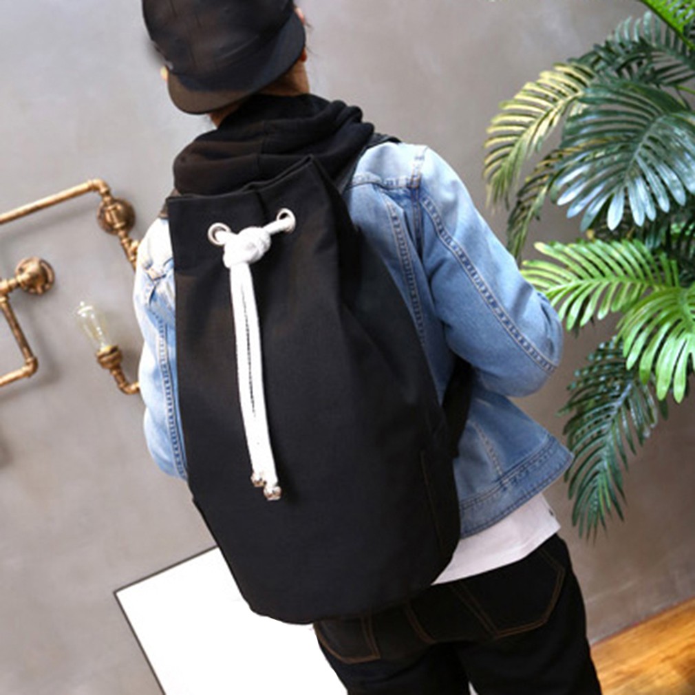 Drawstring Bag Sports Waterproof Pouch Backpack Pull Rope Canvas Gym Bag Mochila Bag High Quality Large Capacity Bags