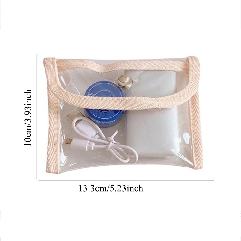 2021 New PVC Coin Purse Women Transparent Kawaii Wallet Keychain Card Holder Storage Bag Girls Clear Small Lipstick Bag Pouch