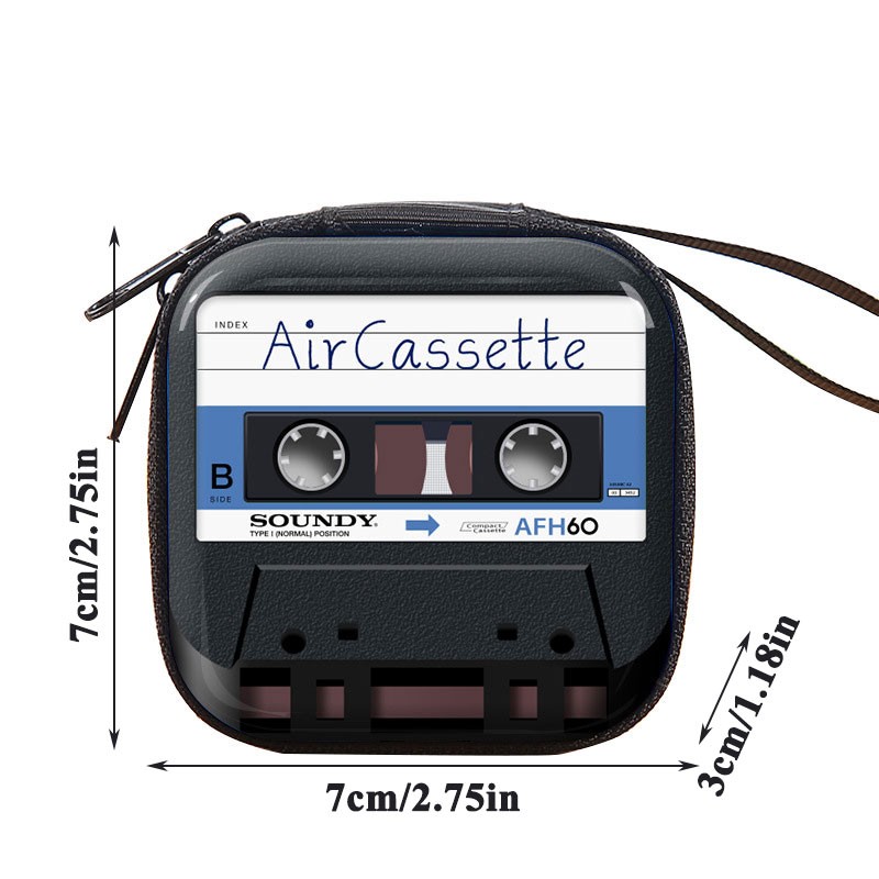 الإبداعية ريترو شخصية صغيرة عملة حافظة نقود الاطفال سماعة صندوق حقائب عملة محفظة المرأة ريترو الشريط كاميرا صفيح حقيبة