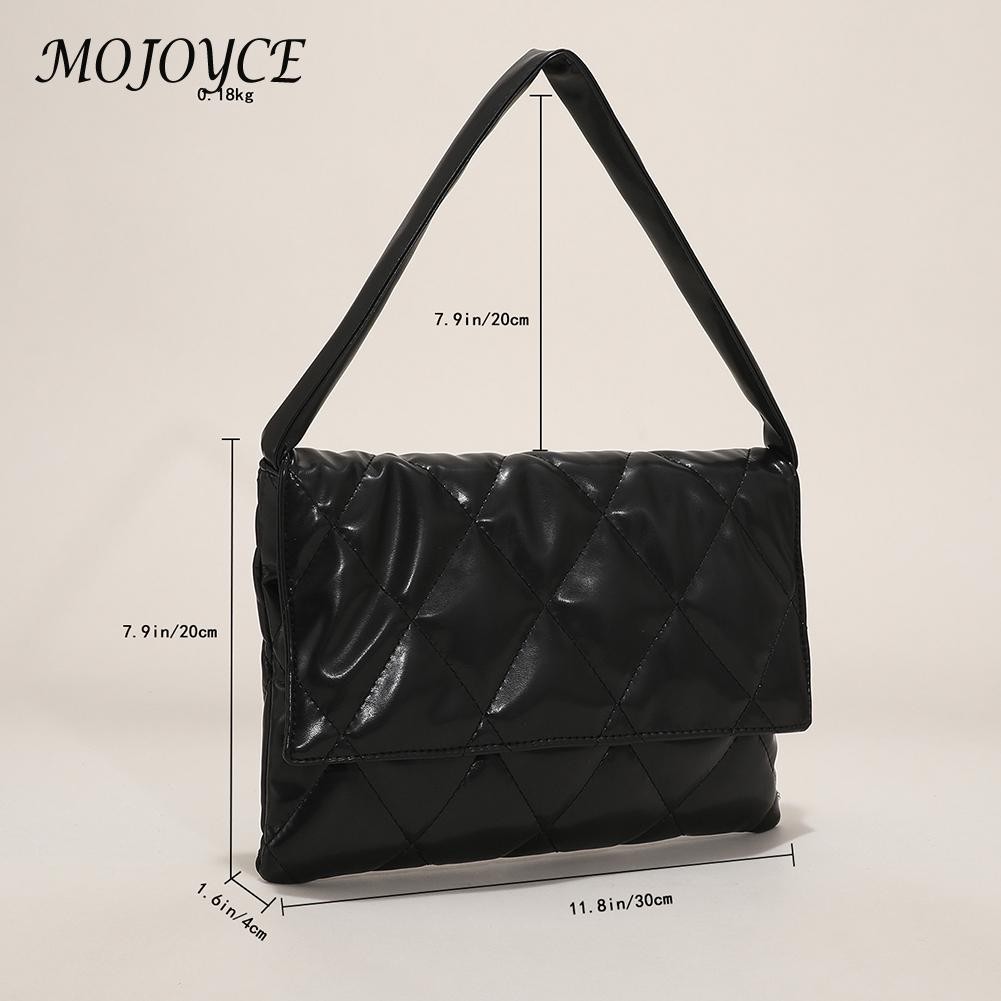 Fashion Women's Underarm Bag Diamond Lattice Leather Flap Shoulder Bag Summer Trend Exquisite Bag Casual Female Designer Bag