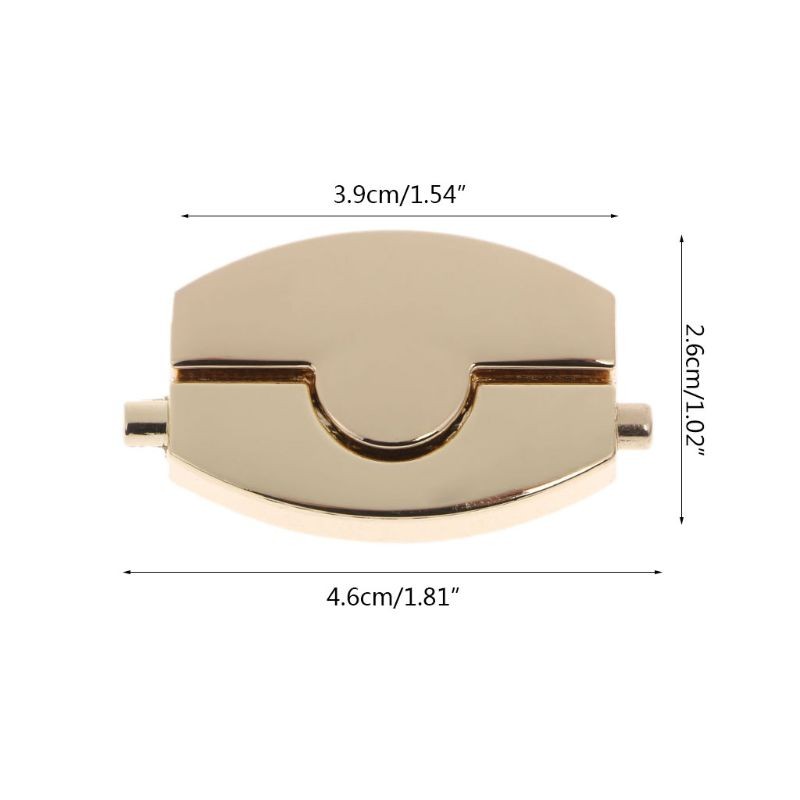 Rotary Closure Handbag Lock New Metal Closure DIY Replacement Bag Wallet Hardware Accessories