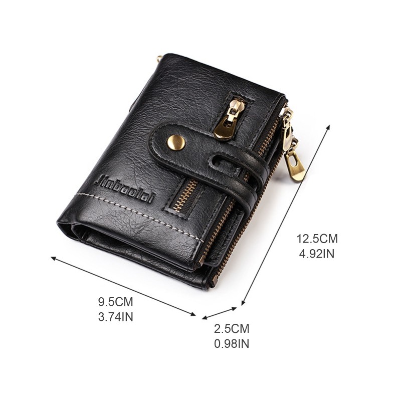 X7YA Chain Wallets for Men Leather Ladies Leather Wallets Credit Card Wallet with Coin Pocket