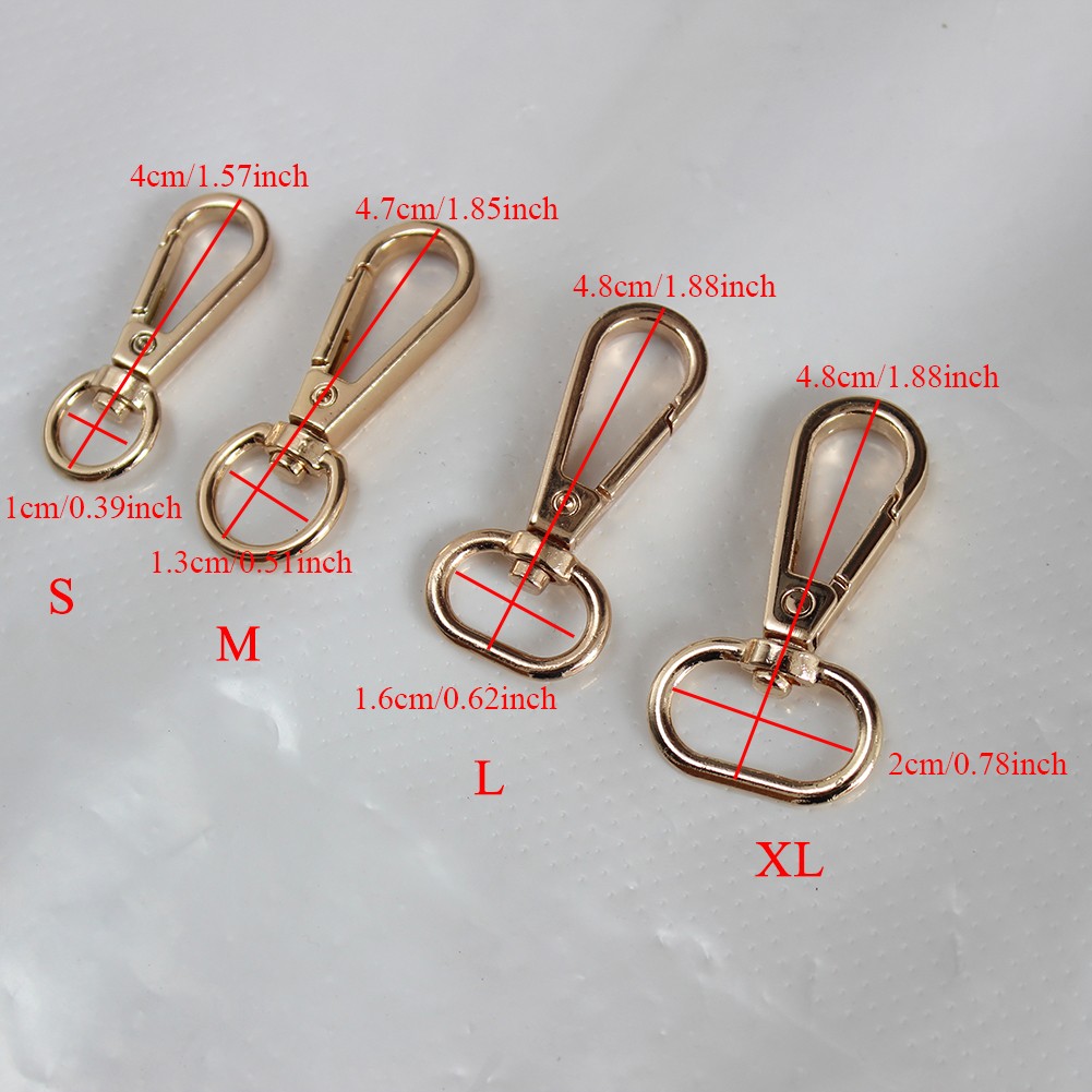 5Pcs Bag Metal Belt Buckle Swivel Trigger Buckle Lock Swivel Buckle Snap Hook Clip DIY Keychain Ring Keyring Craft Bag Hardware Parts