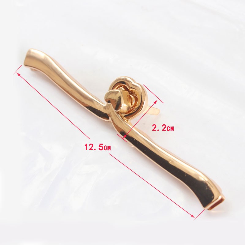 Vintage Bag Metal Lock Turn Locks Heart Shape Twist Button DIY Handbag Craft Bag Purse Hardware Elegant Gold Bag Accessories