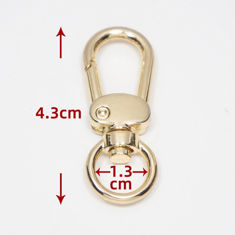 Metal Swivel Eye Snap Hook Trigger Lobster Clasps Clip for Leather Craft Bag Strap Belt Webbing Keychain DIY Luggage Accessories