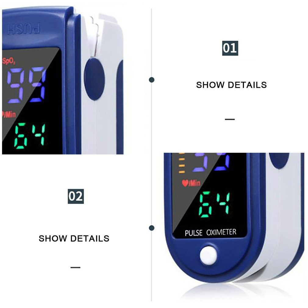 Medical Digital Finger Clip Pulse Oximeter LED Display SPO2 PR Heart Rate Monitor Sleep Monitor Blood Oxygen Saturation Meter