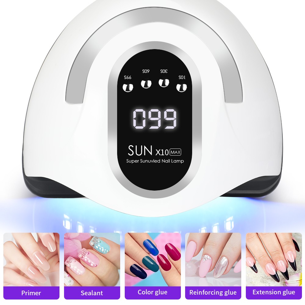 280W LED Nail Dryer Lamp for Drying Nails 66 UV Curing Lamp Bead Gel Polish Manicure Infrared Sensor Professional Nails Equipment