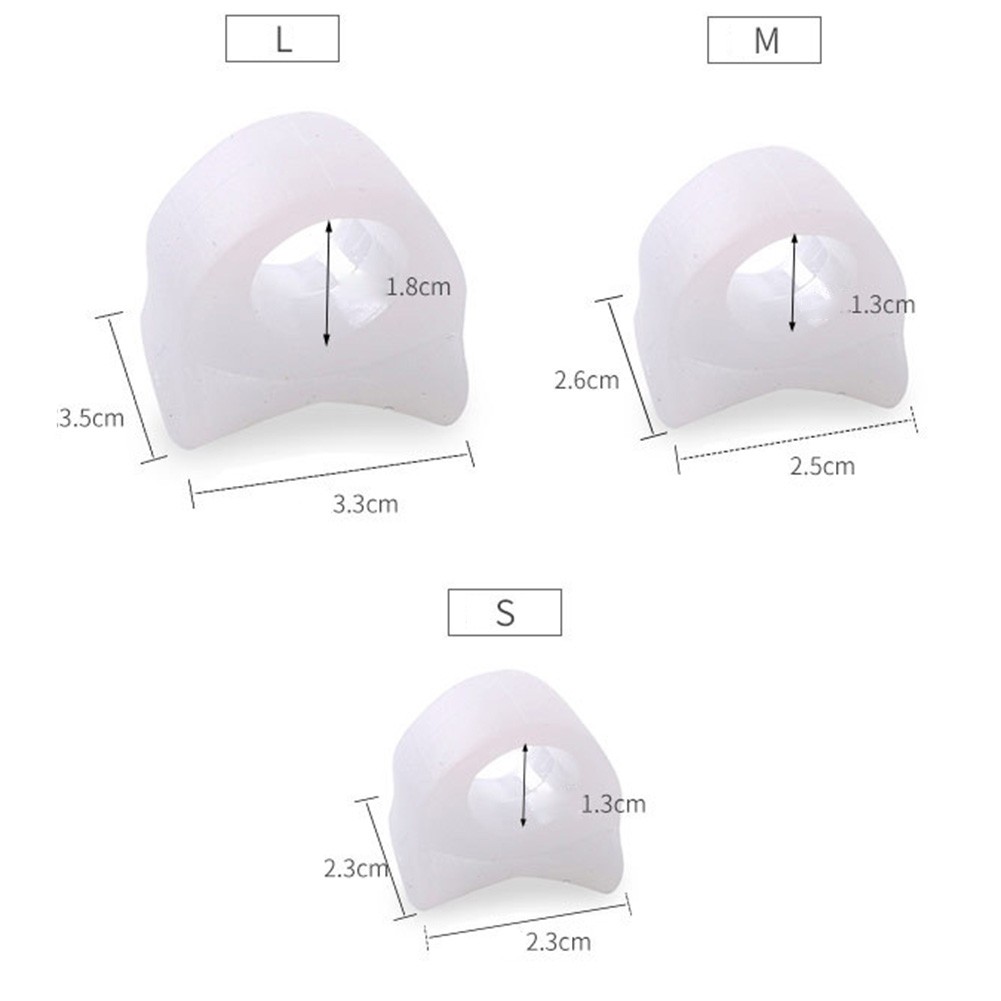 2pcs Toe Separator Insoles Separation Ring Hallux Valgus Correction Pad Feet Care Thumb Orthotics Foot Care Tools