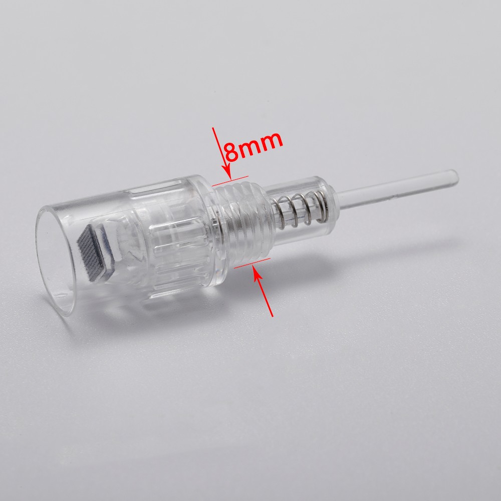 5/10/50/100pcs 8mm Screw Port Tattoo Cartridges Needle Microneedle Microneedle Microneedle For MTS Derma Micro Nano Needles