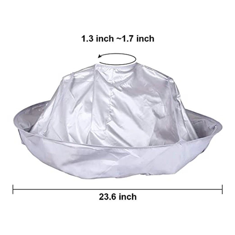 60cm Waterproof Hair Cutting Cloak Cape Salon Barber Hairdressing Cover Hair Collector Cloth Wrap Foldable Haircut Apron Hair