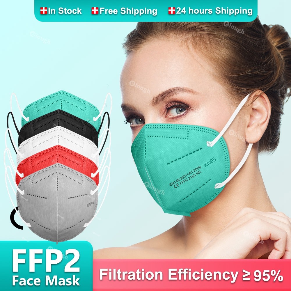 10-200 قطعة قناع أسود ffp2 الجهاز التنفسي kn95 mascarilla fpp2 المثلية 5 طبقات masque noir يمكن إعادة استخدامه fpp2 المعتمدة قناع ffp 2