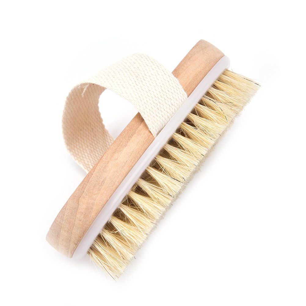 1pc Wet Dry Skin Natural Body Bristle Soft Brush Spa Bath Brush Massager Home Shop Worldwide