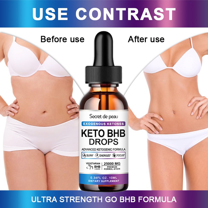 SDP Keto Drops Powerful Fat Burner Suppress Appetite Ketone Daily Supplement Keto Drops Replenish Energy Weight Loss Slim Product