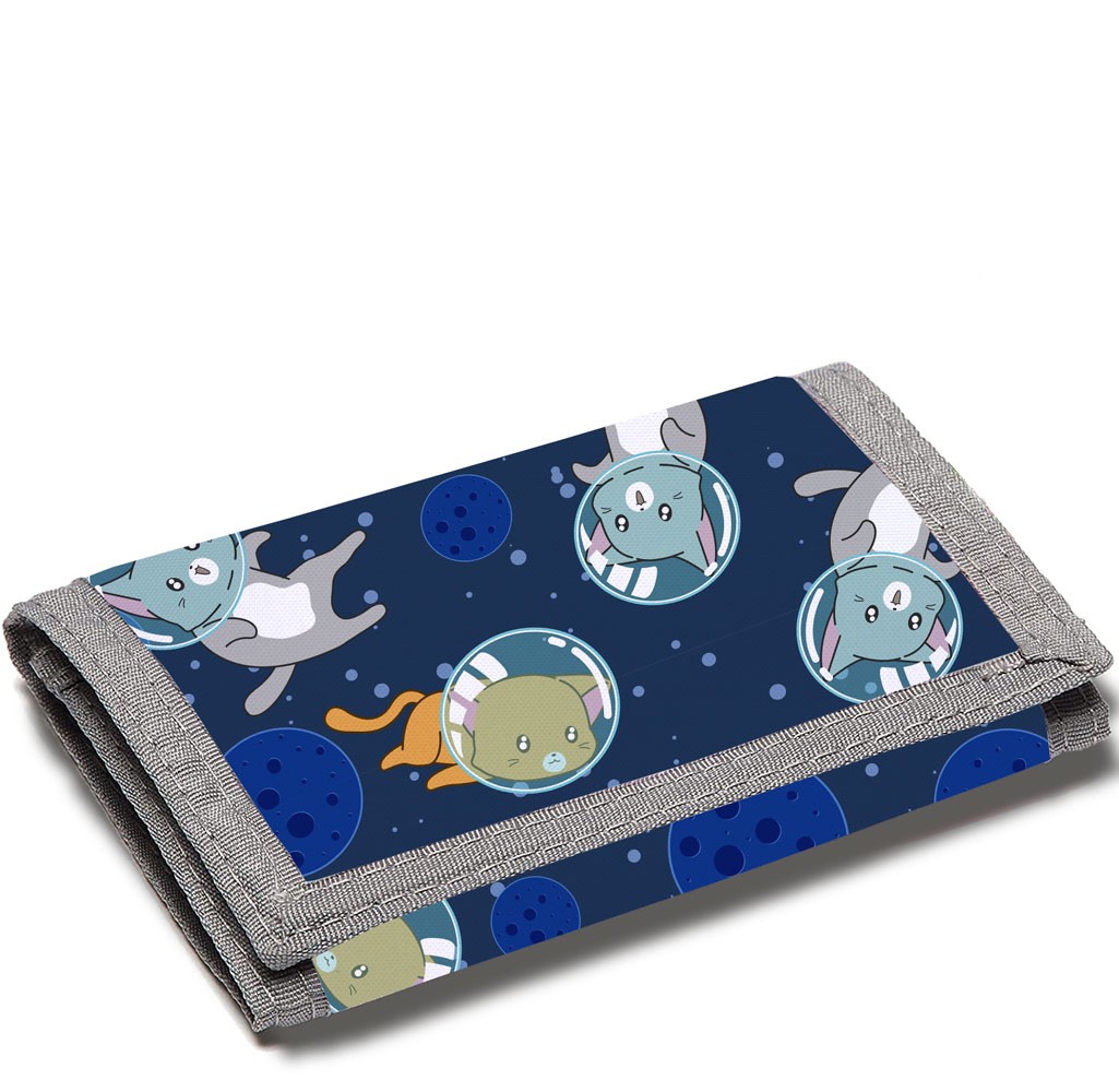 Can be customized children's cartoon printing cute coin purse, foldable cloth wallet, fashion student bank card holder