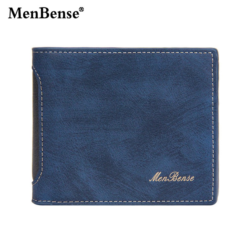 Men's Leather Wallet Business Foldable Luxury Wallet Billfold Slim Cowhide Credit Card Holder Insert Coin Purse 2022 Men