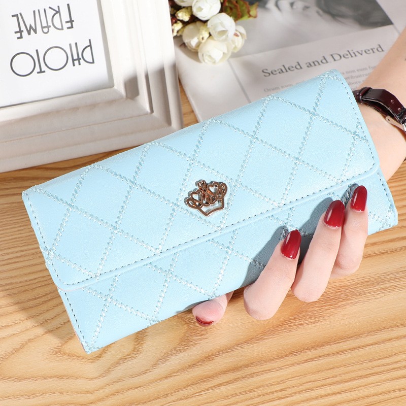 New Women Wallet Lady Clutch Leather Patterned Hasp Female Wallets Long Length Card Holder Phone Bag Money Coin Pocket Ladies Purses