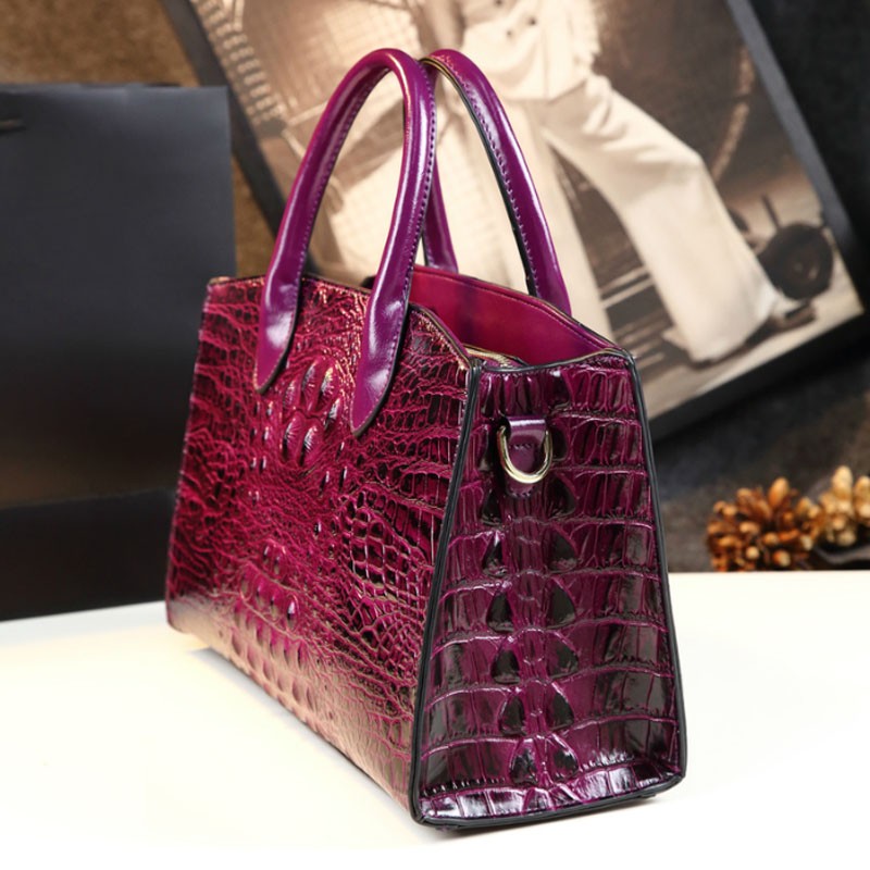 High quality luxury handbags for women, high quality crocodile pattern handbag