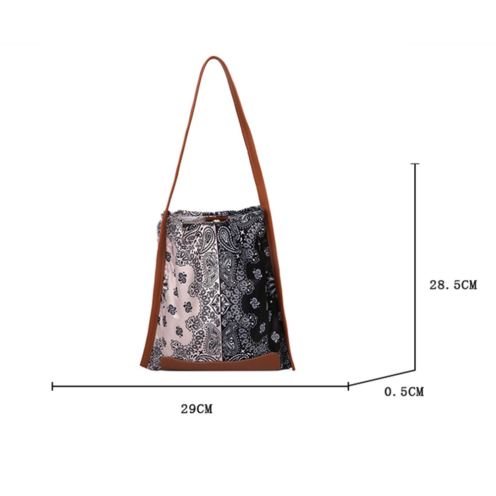 Women Bag Fashion Silk Printing Shoulder Shopping Bag Casual Female Bag Large Capacity Luxury Shopping Bag Designer Handbags