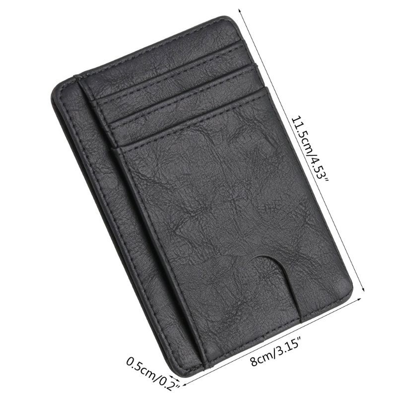 slim wallet | RFID Blocking Minimalist Credit Card Holder , Leather Wallet ID Card Holder Card Holder Money Wallet for Men and Women