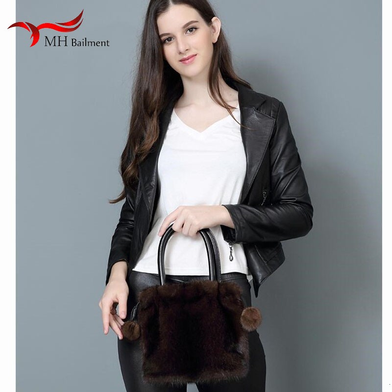 Women's Mink Bag, Drawstring Shoulder Bag, Fashionable, Built-in Pocket, 100% Autumn Winter Collection