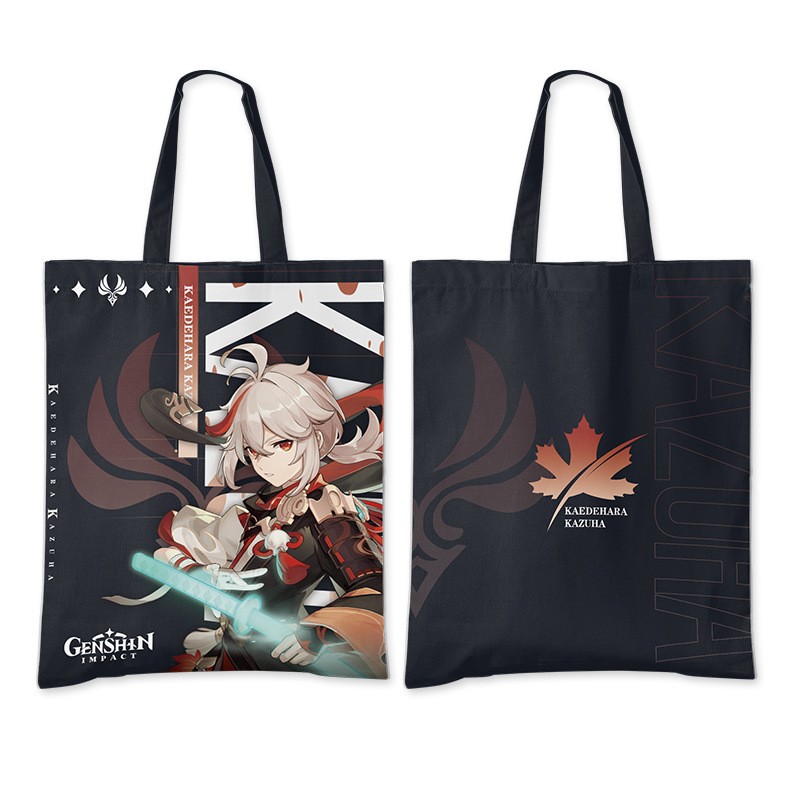 Jinshin Effect Two-Dimensional Project Kaidehara Kazuha Cartoon Anime Manga Game Peripheral Shoulder Bag Shopping Storage Bag