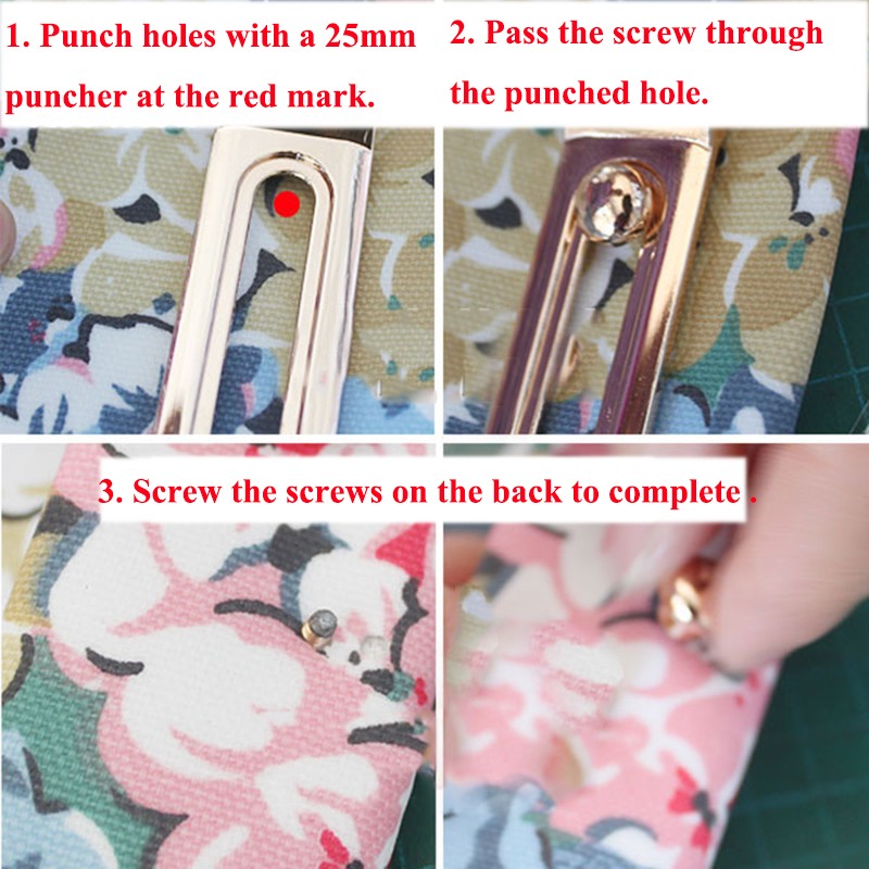 Handmade textile accessories 31cm length bag strap handle strap strap bag replacement strap slide bar PU bag handle