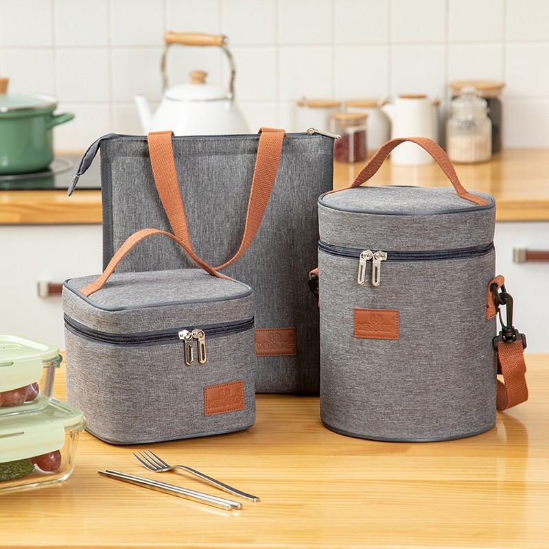 Isothermal Carrying Bag for Men and Women Bento Lunch Box for Travel Picnic Fruit Drinks Fresh Food Thermal Insulated