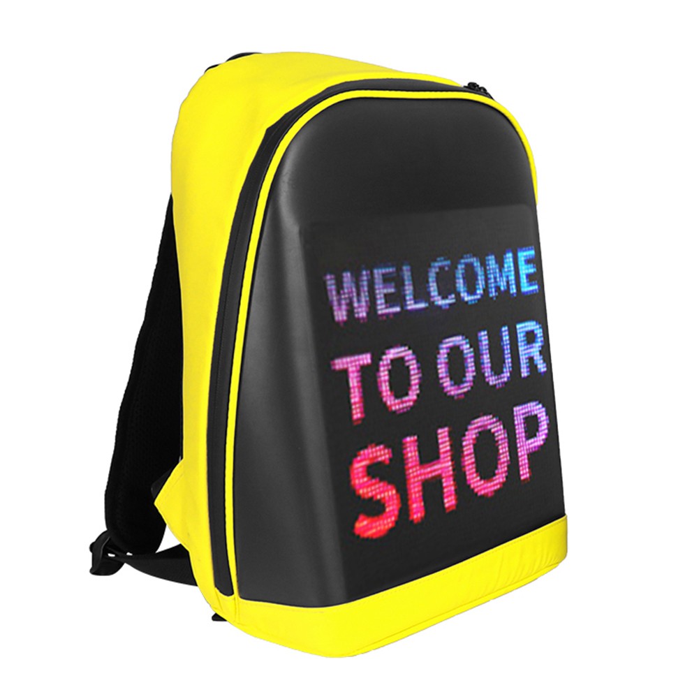 LED Display Backpack Wireless Business Travel School Bag for Laptop Women Men Outdoor Walking Panel WiFi