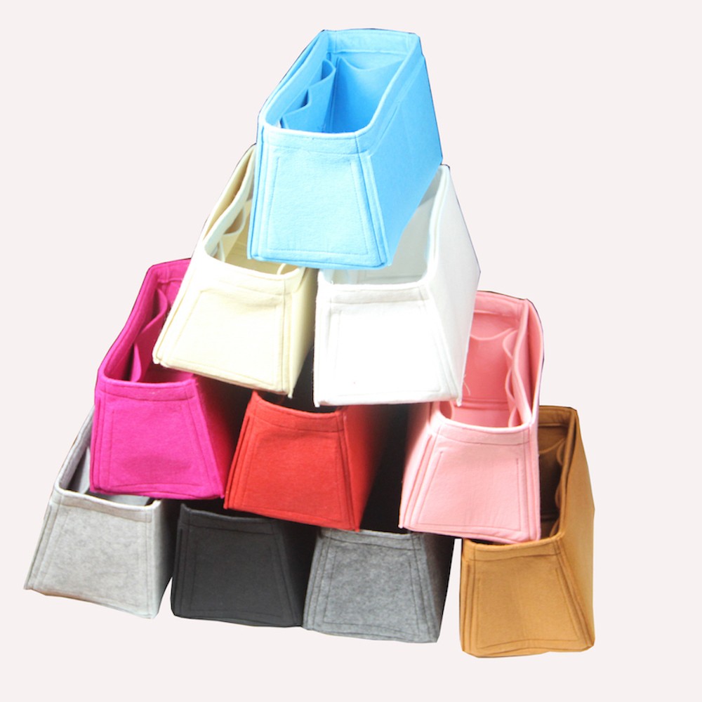 For H 25 Bir 30 k s 35 40 Handmade 3mm Felt Insert Bags Organizer Makeup Handbag Organize Portable Cosmetic Base Figure