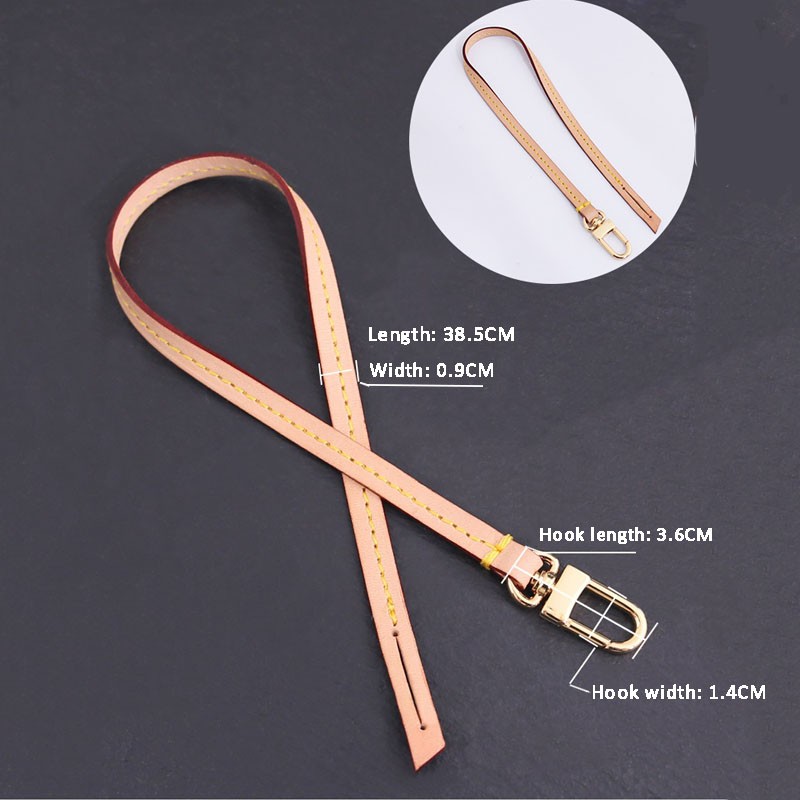 BAMADER 38.5cm Detachable Handle Bag Replacement Bag Belt Genuine Leather Shoulder Strap Bag Part & Fashion Strap Accessories