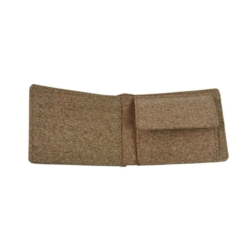 New Rustic Cork Men's Short Wallets Bifold Men's Wallet Eco Friendly Cork Billfold Card/ID Holder Luxury Business Foldable Wallet