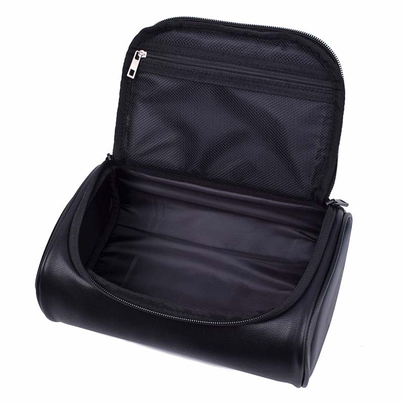 Men Waterproof Travel Toiletry Cosmetic Wash Bag Bathroom Leather Business Shaving Bag Ladies Bath Bag With Strong Handle