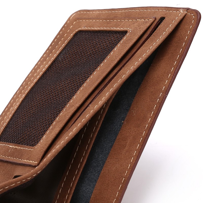 New Fashion Men Wallets Leather ID Card Holder Coin Purse Clutch Pockets With Zipper Men Wallet With Coin Bag Gift 2022