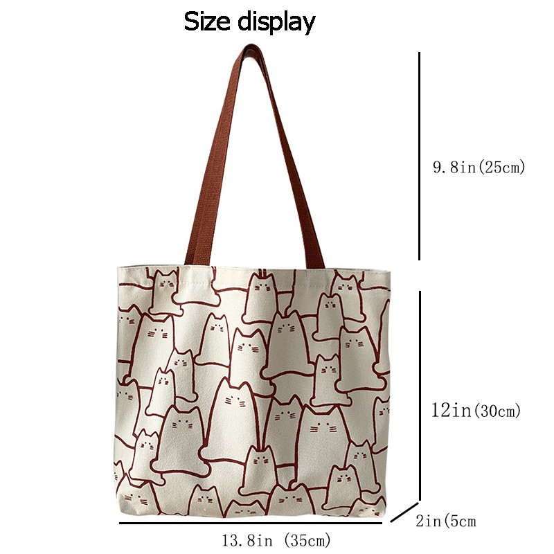 Women Bags Brand 2022 Shopper Bag Female Shopper Bag Women Shoulder Bag Shoppers Purse Designer Brand Japanese Style Cartoon Cute Small School Casual Fashion Eco-friendly Canvas Handbag