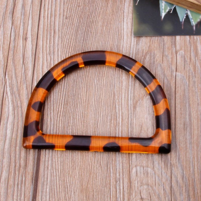 1 x D Shape Resin Bag Handle for Handmade Purse Handbag DIY Bags Accessories New Fashion Bag Handles