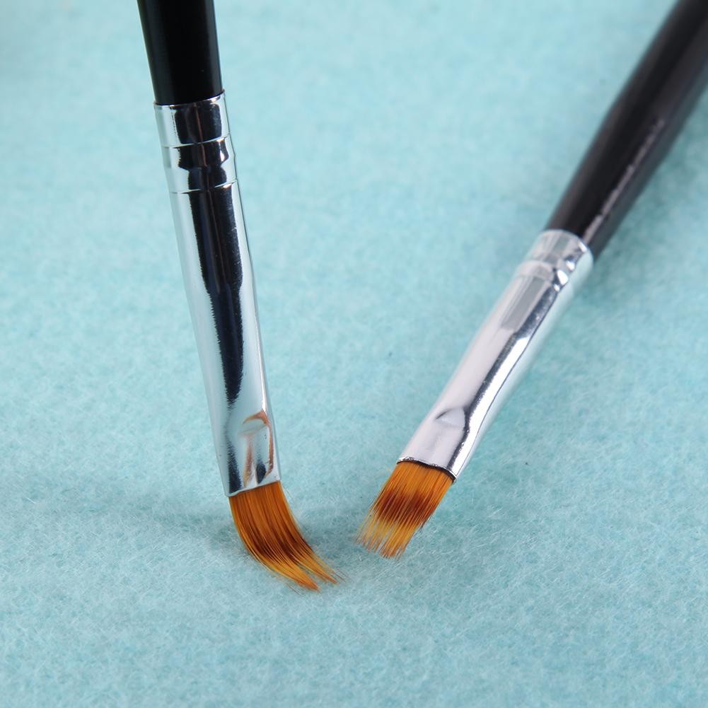 2pcs nail art gel pen brush nylon hair ombre brush nail art brushes soft nails manicure tools for gradient uv gel nail pen