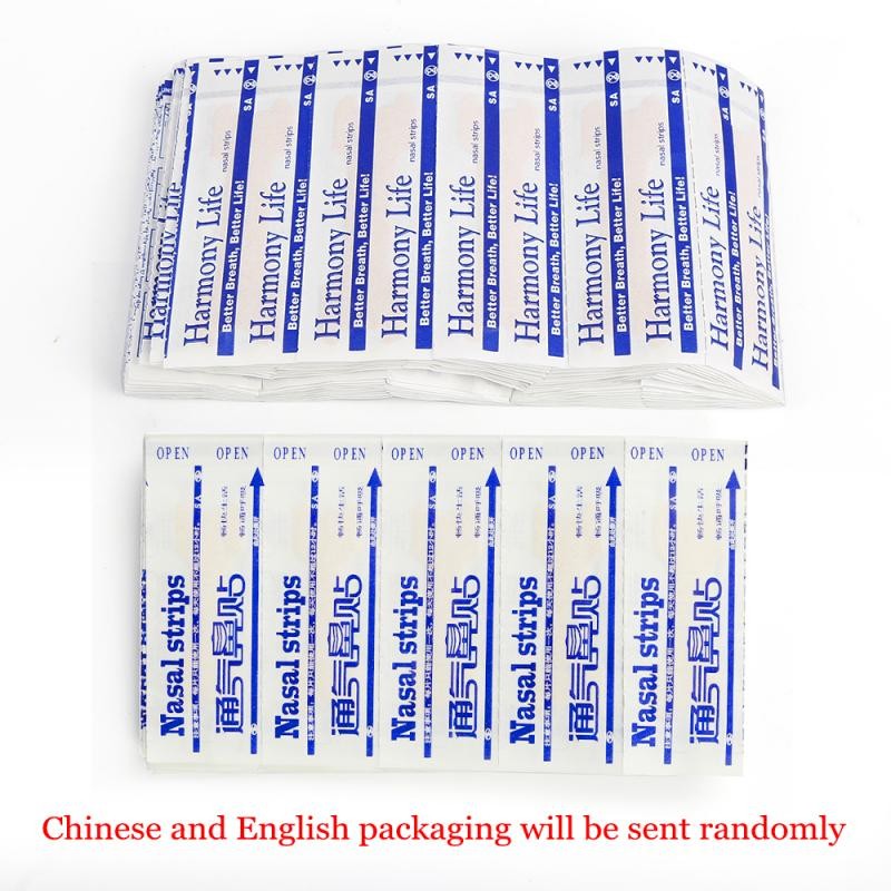 100/300/500pcs Nasal Strips Breathe Anti Snoring Stickers Nose Ventilation Sticker Pads Stop Snoring Relieve Stress Health Care