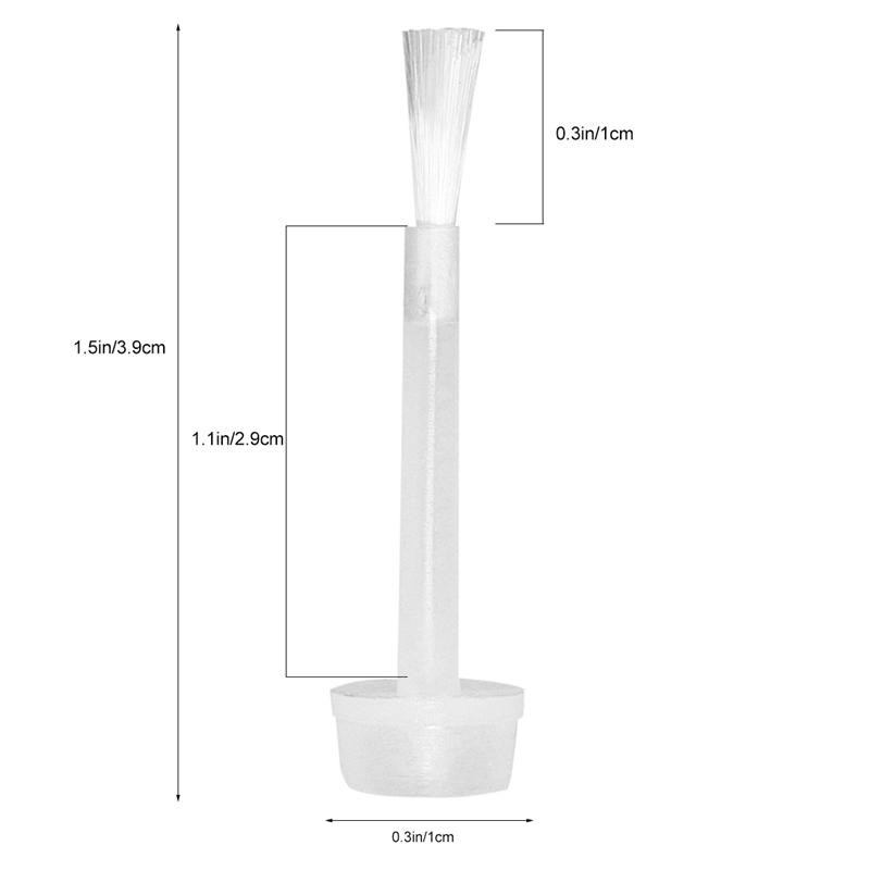 100 قطعة مسمار البولندية استبدال فرش غمس السائل قضيب فرش مانيكير أدوات مسمار الفن زجاج رسم فرشاة للزجاجات أداة