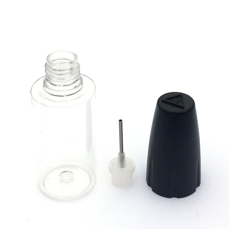 100pcs 10ml 15ml 20ml PET Transparent Vial With Thin Tip Long Dropper Bottle For Oil Accessories Empty Liquid Jar