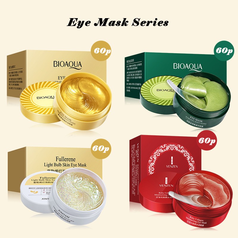 60ps Gold Collagen Eye Mask Moisturizing Anti Wrinkle Dark Circles Remove Eyes Care Gel Beauty Masks Anti Aging Eye Patches