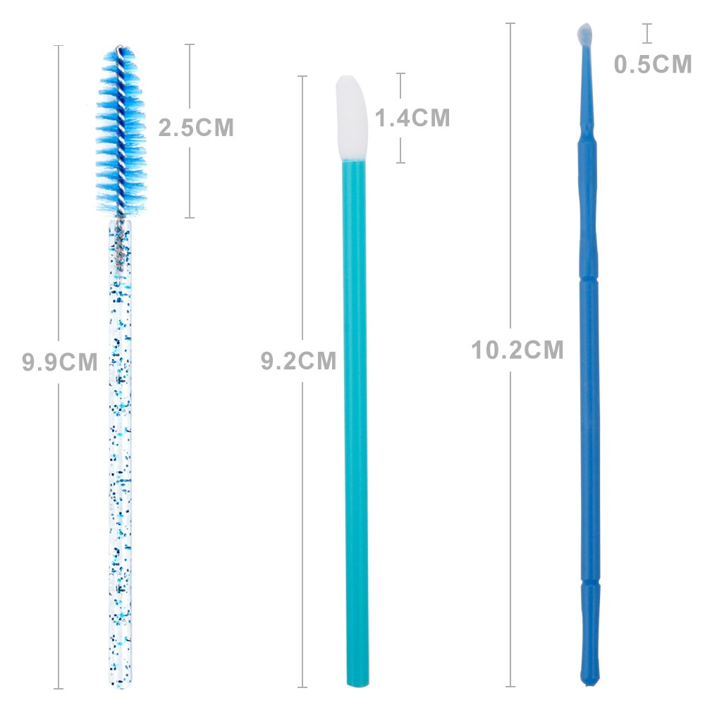 Disposable Eyelash Brushes Set, 200 Pieces, Cotton Buds, Straightener, Eyelash Extension Accessories