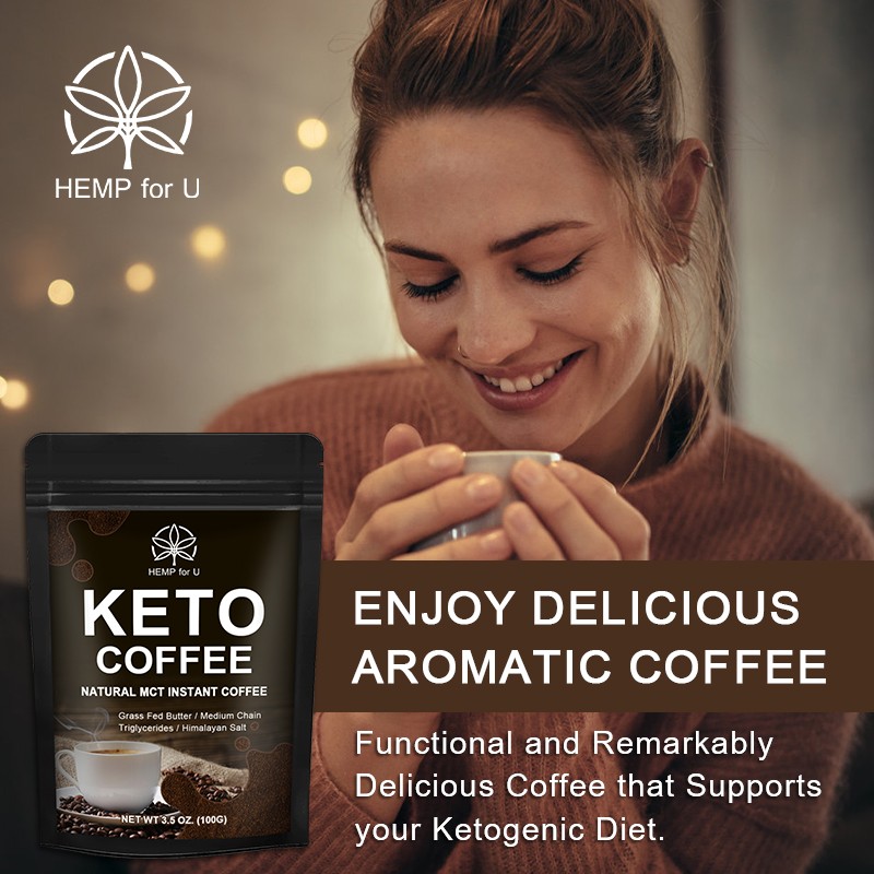 HFU Keto Coffee Powder Low Fat Low Calorie Health Fast Drink Coffee Lose Weight Burn Calories Burn Fat Diet Slimming Products