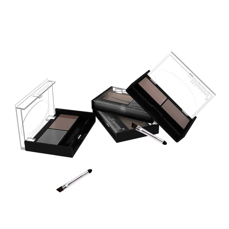 MYG 4 Colors Waterproof Eyebrow Powder Long Lasting Eye Shadow Eyebrow Palette + Eyebrow Brush