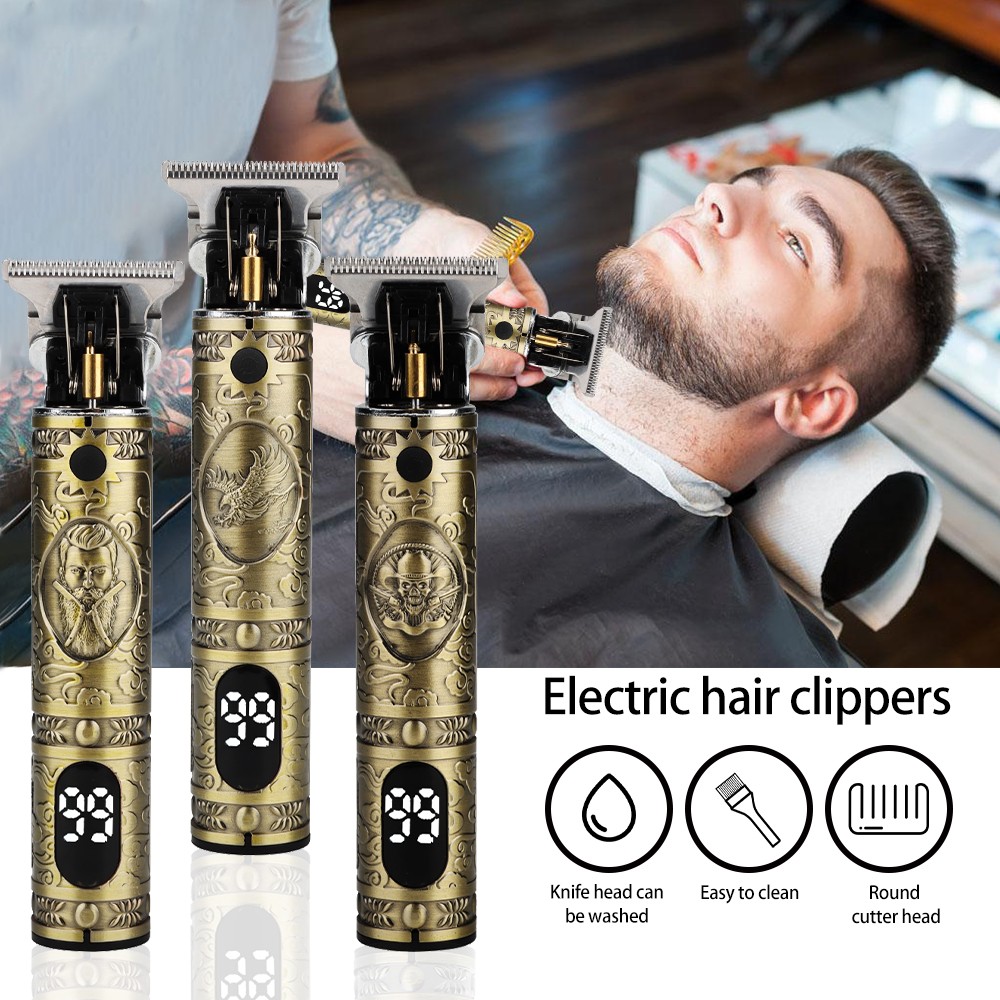 T9 Hair Clipper for Men Professional Hair Cutting Machine Barber Beard Trimmer Trimmer Electric Shaver for Men Dragon Hair Clipper