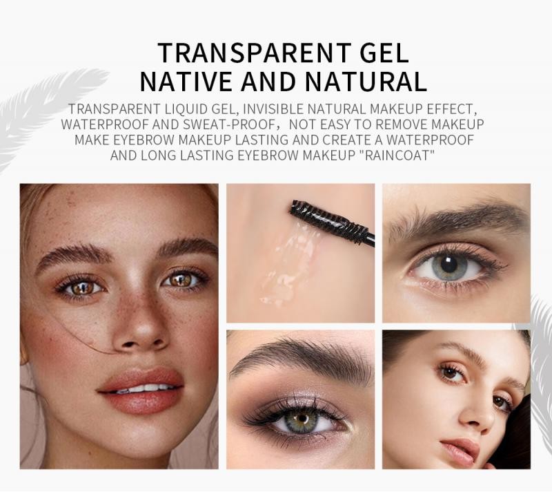 Eyebrow Gel Transparent Eyebrow Wax Waterproof Long Lasting With Brush 3D Eyebrow Styling Soap Eyebrows Women Cosmetics