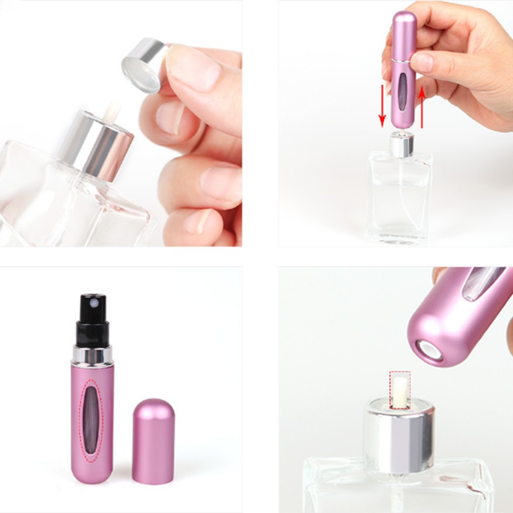 5ml Refillable Perfume Mist Bottles Portable Travel Mini Empty Spray Bottle Container for Cosmetics Makeup Beauty Tool New